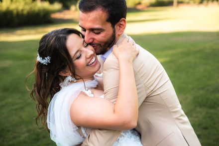 Cátia e Fábio durante a sessão de casal na Quinta dos Amores