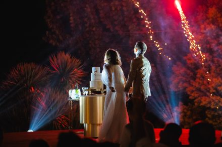 fogo de artificio no casamento na Quinta dos Amores