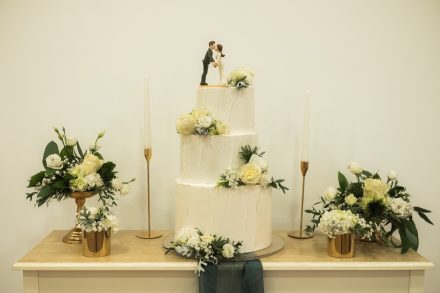 Sala preparada para o casamento da Rita e do Gil na Quinta dos Teixeiras